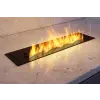 Infire Bioetanol kandalló / Bioetanol égő BLACK BURNER 600, méretek 600 x 160 x 75 mm, Bútorba / Gipszkartonba / Falba beépíthető, Acél, Fekete, öngyújtóval és tűzoltó készülékkel együtt, kültéri / beltéri