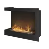 Infire Bioetanol kandalló CORNER 600 L, bal oldali nyílással, 600 x 240 x 450 mm, Beépített, Acél, Fekete, Hőálló üveggel + kiegészítőkkel, Beltéri, Otthoni / Szállodai / Étterembe