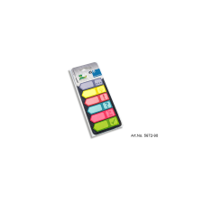 Info Notes Jelölőcímke 18x55mm, 6x25lap, piktogrammal Gln lila sárga, piros, kék, rózsaszín, zöld információs címke