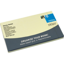 Info Notes Öntapadós jegyzettömb Info Notes 125x75 mm 100 lapos sárga post-it