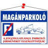 . Információs tábla, 35x25 cm, Magánparkoló