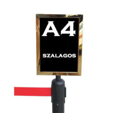 Információs tábla arany álló, A4 (KITGA4A) információs címke