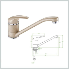  INGA álló mosogató csaptelep, bézs BGG_460D csaptelep