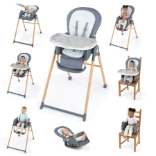 INGENUITY Etetőszék Deluxe 7in1 Proper Positioner™ Chambray 0hó+ 23 kg-ig etetőszék