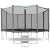 Inlea INLEA PREMIUM Jump Trambulin külső védőhálóval 366 cm - szürke
