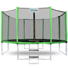  INLEA PREMIUM Jump Trambulin külső védőhálóval 366 cm - világoszöld trambulin szett