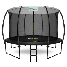  INLEA ULTIMATE Jump Trambulin belső védőhálóval 366 cm - fekete trambulin szett