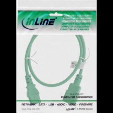 Inline 16502G tápkábel Zöld 2 M C13 csatlakozó C14 csatlakozó (16502G) kábel és adapter