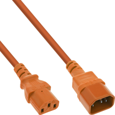 Inline 16502O tápkábel Narancssárga 2 M C13 csatlakozó C14 csatlakozó (16502O) kábel és adapter