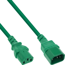 Inline 16507G tápkábel Zöld 0,75 M C13 csatlakozó C14 csatlakozó (16507G) kábel és adapter