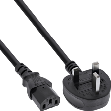 Inline 16650E tápkábel Fekete 0,5 M BS 1363 C13 csatlakozó (16650E) kábel és adapter