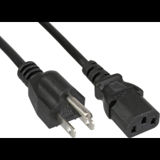 Inline 16655V tápkábel Fekete 5 M C13 csatlakozó NEMA 1-15P (16655V) kábel és adapter