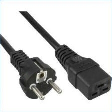Inline 16658F Fekete 2 M F típusú hálózati csatlakozó IEC C19 (16658F) kábel és adapter