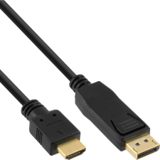 Inline 17186 video átalakító kábel 0,5 M DisplayPort HDMI Fekete (17186) kábel és adapter