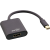Inline 17193S video átalakító kábel 0,15 M Mini DisplayPort HDMI Fekete (17193S)