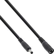 Inline 26905C tápkábel Fekete 5 M 4.0 x 1.7 mm (26905C) kábel és adapter