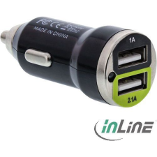 Inline 31502C mobiltelefon töltő Univerzális Fekete USB Automatikus (31502C) mobiltelefon kellék