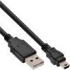 Inline 33107 USB kábel 2 M USB A Mini-USB B Fekete (33107)