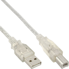 Inline 34555T USB kábel 5 M USB A USB B Átlátszó (34555T) kábel és adapter