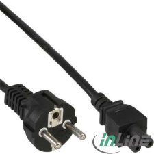 Inline 4043718099153 tápkábel Fekete 3 M CEE7/7 C5 csatlakozó (16656K) kábel és adapter