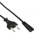 Inline 4043718114993 tápkábel Fekete 1 M C típusú hálózati csatlakozó C7 csatlakozó (16654H)
