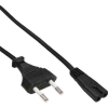 Inline 4043718115013 tápkábel Fekete 10 M C típusú hálózati csatlakozó C8 csatlakozó (16654K)