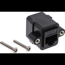 Inline 69990Y csatlakozó átlakító RJ-45 Fekete (69990Y) kábel és adapter