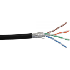 Inline 72099S hálózati kábel Fekete 100 M Cat5e SF/UTP (S-FTP) (72099S) kábel és adapter