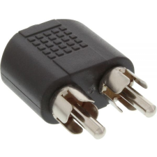 Inline 99343 csatlakozó átlakító 3.5mm jack female 2x RCA Fekete (99343) kábel és adapter