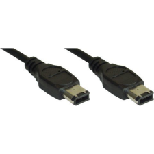 Inline FireWire M-M 1m 6-p Fekete (34001) kábel és adapter