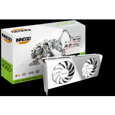 INNO3D Geforce RTX 4060 Ti 8GB GDDR6 TWIN X2 OC WHITE Videókártya (N406T2-08D6X-171153W) videókártya