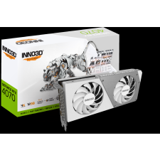 INNO3D GeForce RTX 4070 12GB GDDR6X Twin X2 OC White Videókártya (N40702-126XX-185252W) videókártya