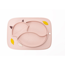 innoGIO GIOfresh Fox osztott tányér 6 m+ Pink 1 db babaétkészlet