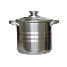  Inox fazék fedővel 5,6L 20cm edény