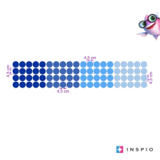 INSPIO Kék falmatricák - pöttyök (9528f) tapéta, díszléc és más dekoráció