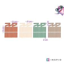 INSPIO Konfetti földszínekben - falmatricák (9548f) tapéta, díszléc és más dekoráció