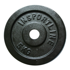 Insportline Acél súlyzótárcsa  5 kg súlytárcsa
