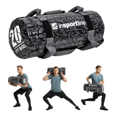Insportline Erősítő zsák fogantyúkkal inSPORTline Fitbag Camu 20 kg crossfit
