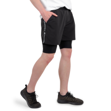 Insportline Férfi rövidnadrág 2in1 inSPORTline Closefit Short fekete XL