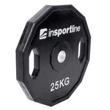 Insportline Gumírozott súlyzótárcsa inSPORTline Ruberton 25 kg súlytárcsa
