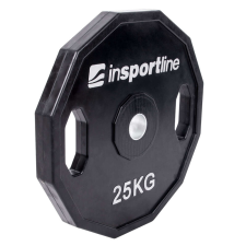 Insportline Gumírozott súlyzótárcsa inSPORTline Ruberton 25 kg súlytárcsa