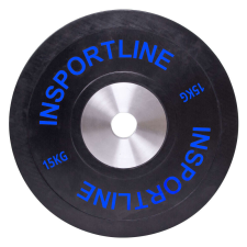 Insportline Gumis súlytárcsa inSPORTline Bumper Plate 15 kg 50 mm súlytárcsa