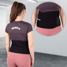 Insportline Neoprén deréköv inSPORTline Waistpire zsebbel fekete L gyógyászati segédeszköz