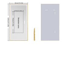  Intelligens LED fürdőszoba tükör, daganatellenes funkció, állítható színhőmérséklet, 120x60cm fürdőszoba bútor