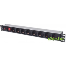 Intellinet 19" 1U Rackmount 8-Way Power Strip 713986 szerver