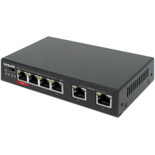 Intellinet 561686 hálózati kapcsoló Fast Ethernet (10/100) Ethernet-áramellátás (PoE) támogatása Fekete (561686) hub és switch