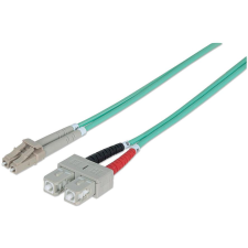 Intellinet 750165 száloptikás kábel 3 M LC SC OM3 Türkizkék (750165) kábel és adapter