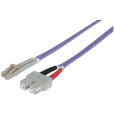 Intellinet 751056 száloptikás kábel 5 M LC SC OM4 Ibolya (751056) kábel és adapter
