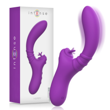  INTENSE Harry – rugalmas vibrátor lila nyelvvel vibrátorok