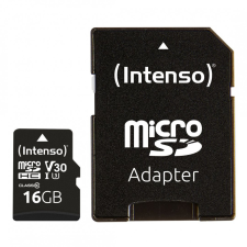 Intenso 16GB MicroSDXC UHS-I Professional Class 10 U3 V30 + adapterrel memóriakártya